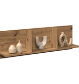 VidaXL Wandkast 100x16,5x30 cm bewerkt hout artisanaal eikenkleurig