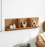 VidaXL Wandkast 100x16,5x30 cm bewerkt hout artisanaal eikenkleurig