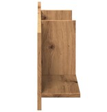 VidaXL Wandkast 100x16,5x30 cm bewerkt hout artisanaal eikenkleurig