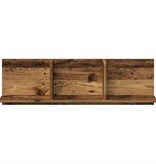 VidaXL Wandkast 100x16,5x30 cm bewerkt hout oud houtkleurig