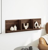 VidaXL Wandkast 100x16,5x30 cm bewerkt hout bruin eikenkleur