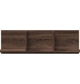 VidaXL Wandkast 100x16,5x30 cm bewerkt hout bruin eikenkleur
