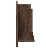 VidaXL Wandkast 100x16,5x30 cm bewerkt hout bruin eikenkleur