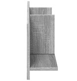 VidaXL Wandkast 100x16,5x30 cm bewerkt hout grijs sonoma eikenkleurig