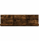 VidaXL Wandkast 100x16,5x30 cm bewerkt hout gerookt eikenkleurig