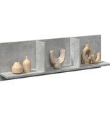 VidaXL Wandkast 100x16,5x30 cm bewerkt hout betongrijs