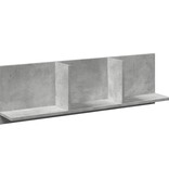 VidaXL Wandkast 100x16,5x30 cm bewerkt hout betongrijs