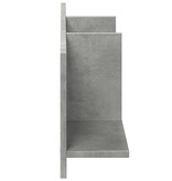 VidaXL Wandkast 100x16,5x30 cm bewerkt hout betongrijs