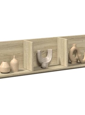 VidaXL Wandkast 100x16,5x30 cm bewerkt hout sonoma eikenkleurig