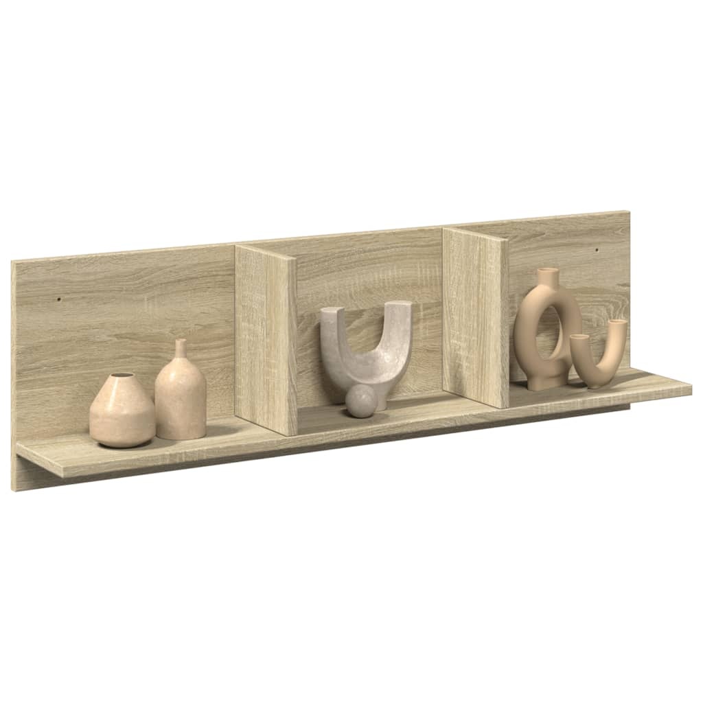 VidaXL Wandkast 100x16,5x30 cm bewerkt hout sonoma eikenkleurig