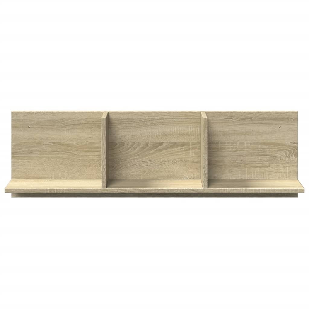 VidaXL Wandkast 100x16,5x30 cm bewerkt hout sonoma eikenkleurig