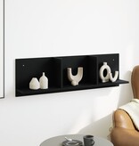 VidaXL Wandkast 100x16,5x30 cm bewerkt hout zwart