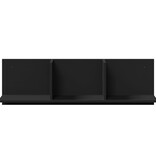 VidaXL Wandkast 100x16,5x30 cm bewerkt hout zwart