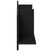 VidaXL Wandkast 100x16,5x30 cm bewerkt hout zwart