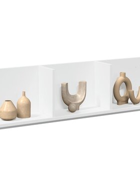 VidaXL Wandkast 100x16,5x30 cm bewerkt hout wit
