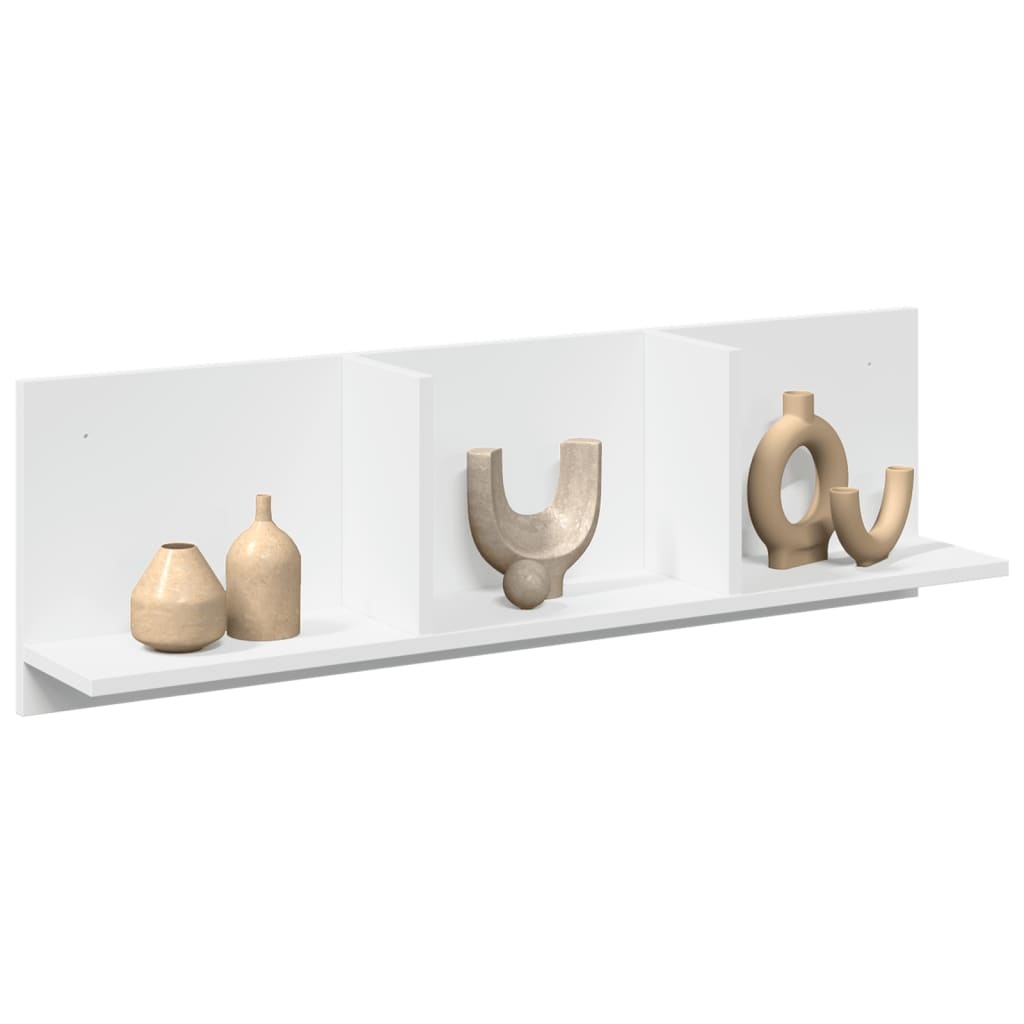 VidaXL Wandkast 100x16,5x30 cm bewerkt hout wit