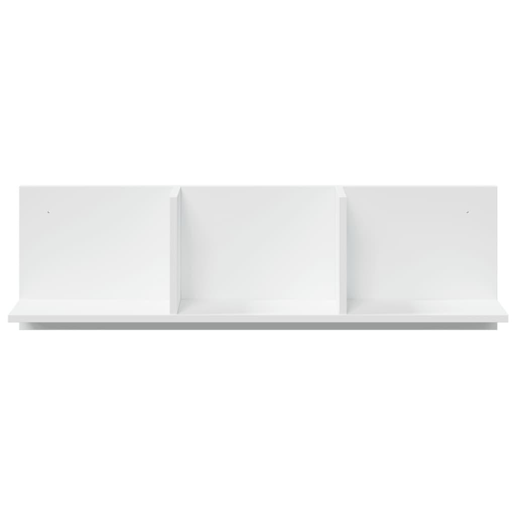 VidaXL Wandkast 100x16,5x30 cm bewerkt hout wit