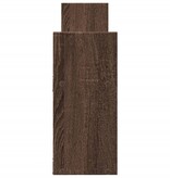 VidaXL Wandkast 100x18x40 cm bewerkt hout bruin eikenkleur