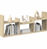 VidaXL Wandkast 100x18x40 cm bewerkt hout sonoma eikenkleurig