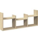 VidaXL Wandkast 100x18x40 cm bewerkt hout sonoma eikenkleurig