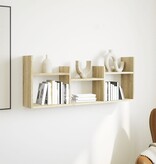 VidaXL Wandkast 100x18x40 cm bewerkt hout sonoma eikenkleurig