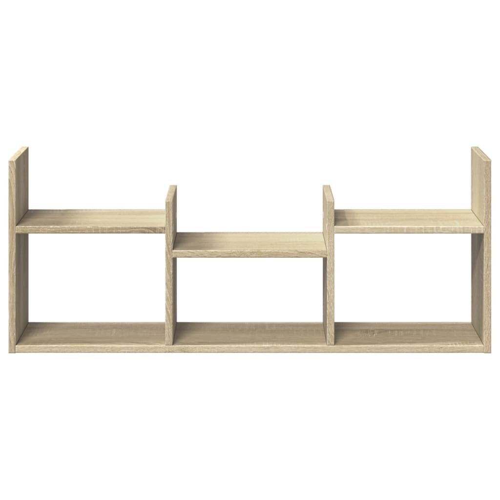 VidaXL Wandkast 100x18x40 cm bewerkt hout sonoma eikenkleurig