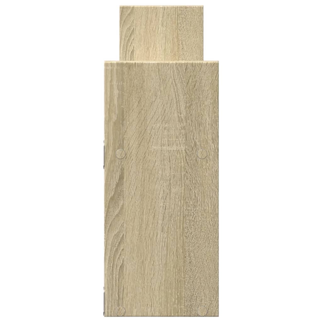 VidaXL Wandkast 100x18x40 cm bewerkt hout sonoma eikenkleurig