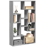 VidaXL Boekenkast 72x20x120 cm bewerkt hout grijs sonoma eikenkleurig