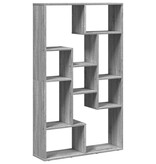 VidaXL Boekenkast 72x20x120 cm bewerkt hout grijs sonoma eikenkleurig