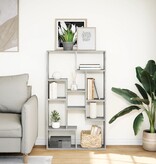 VidaXL Boekenkast 72x20x120 cm bewerkt hout grijs sonoma eikenkleurig