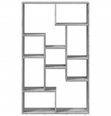 VidaXL Boekenkast 72x20x120 cm bewerkt hout grijs sonoma eikenkleurig