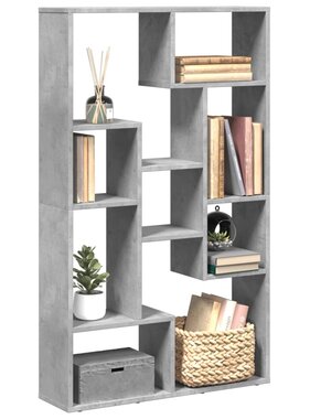 VidaXL Boekenkast 72x20x120 cm bewerkt hout betongrijs