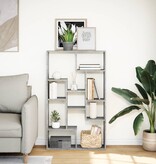 VidaXL Boekenkast 72x20x120 cm bewerkt hout betongrijs