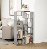 VidaXL Boekenkast 72x20x120 cm bewerkt hout betongrijs
