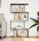 VidaXL Kamerscherm / boekenkast 4-laags 70x24x129 cm hout grijs sonoma