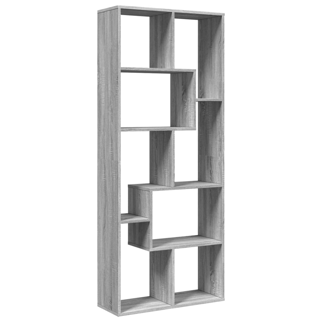 VidaXL Kamerscherm / boekenkast 67x25x161,5 cm hout grijs sonoma eiken