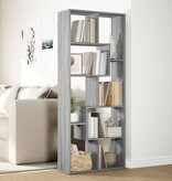 VidaXL Kamerscherm / boekenkast 67x25x161,5 cm hout grijs sonoma eiken