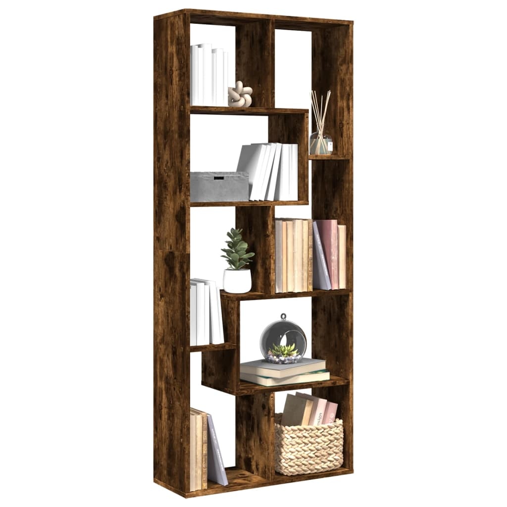 VidaXL Kamerscherm / boekenkast 67x25x161,5 cm hout gerookt eiken
