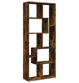 VidaXL Kamerscherm / boekenkast 67x25x161,5 cm hout gerookt eiken