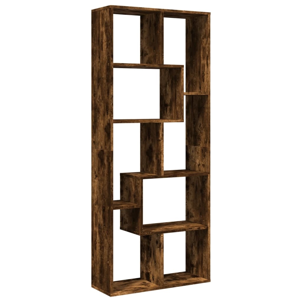 VidaXL Kamerscherm / boekenkast 67x25x161,5 cm hout gerookt eiken