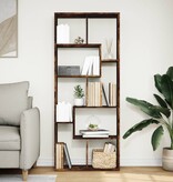 VidaXL Kamerscherm / boekenkast 67x25x161,5 cm hout gerookt eiken