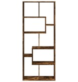 VidaXL Kamerscherm / boekenkast 67x25x161,5 cm hout gerookt eiken