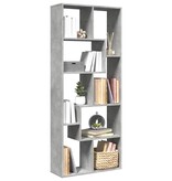 VidaXL Kamerscherm / boekenkast 67x25x161,5 cm bewerkt hout betongrijs