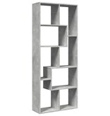 VidaXL Kamerscherm / boekenkast 67x25x161,5 cm bewerkt hout betongrijs