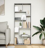 VidaXL Kamerscherm / boekenkast 67x25x161,5 cm bewerkt hout betongrijs