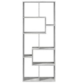 VidaXL Kamerscherm / boekenkast 67x25x161,5 cm bewerkt hout betongrijs