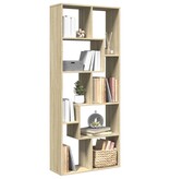VidaXL Kamerscherm / boekenkast 67x25x161,5 cm hout sonoma eikenkleur