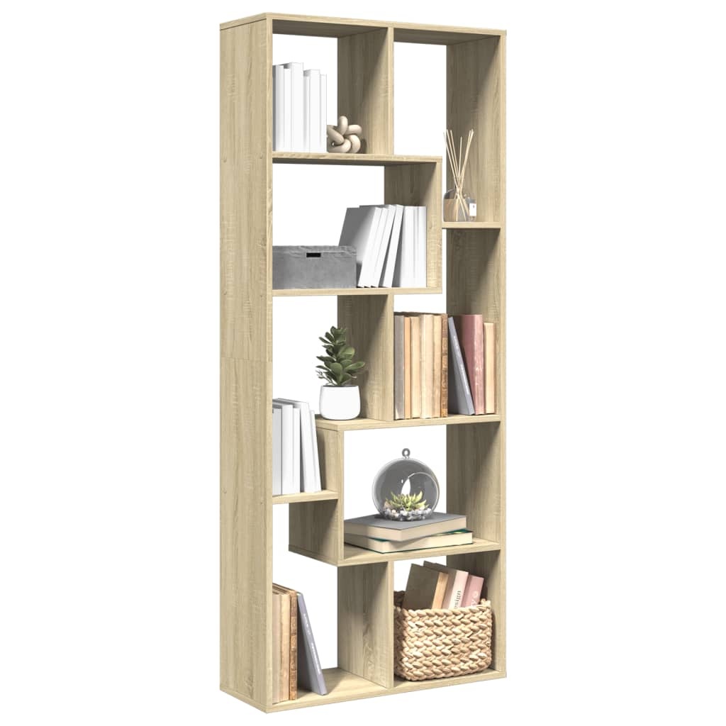 VidaXL Kamerscherm / boekenkast 67x25x161,5 cm hout sonoma eikenkleur