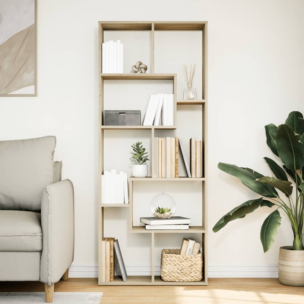 VidaXL Kamerscherm / boekenkast 67x25x161,5 cm hout sonoma eikenkleur