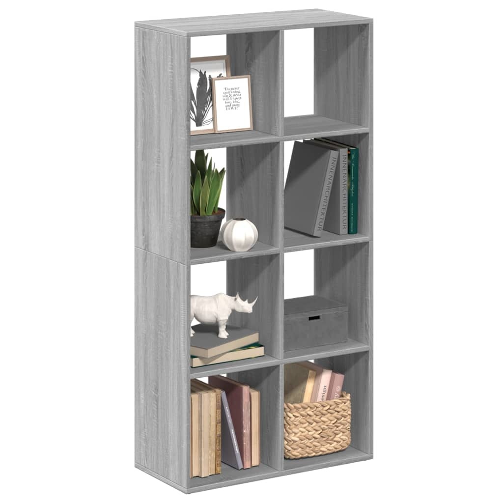 VidaXL Kamerscherm / boekenkast 69,5x29x137,5 cm hout grijs sonoma eik